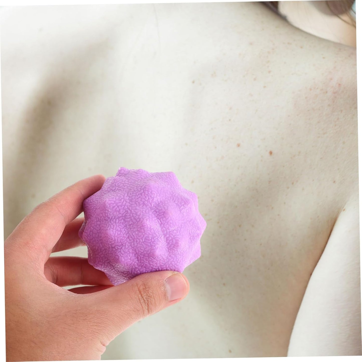 UKCOCO Palla massaggiatore Muscolare Sedia a Sfera per Yoga massaggiante alle Arachidi Sfera Elastica del Polso Strumento per Il Massaggio della Fascia TPR Verde Chiaro