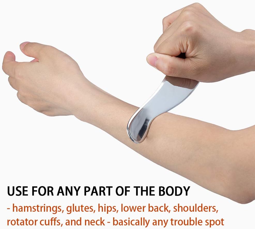 JUYOU Gua Sha Tools, Stainless Steel Scraping Massage Tool, IASTM Tools, Myofascial Scraping Tools To Physical Therapy, Scar Tissue and Soft Tissue