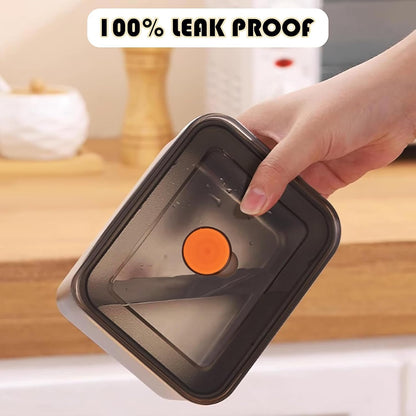 Stainless Steel Containers with Lids, 10 Pack 20 Oz Small Snack Containers, Stackable Metal Food Container, Airtight Bento Box Reusable for Lunch, Leftovers, Meal Prep, Dishwasher & Freezer Safe