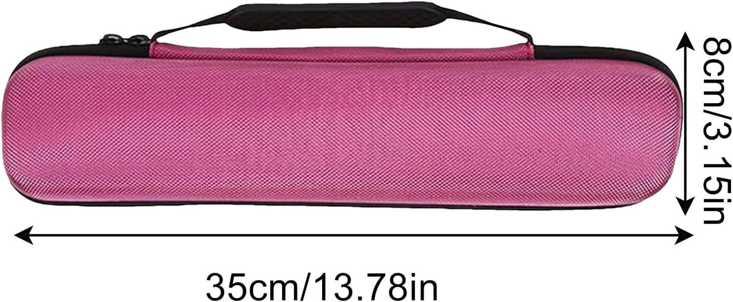 Borsa per attrezzi per capelli, portatile in ferro , organizer da viaggio, multifunzione, impermeabile, per accessori per la cura dei capelli, styling per uomini e donne, Rosa acceso