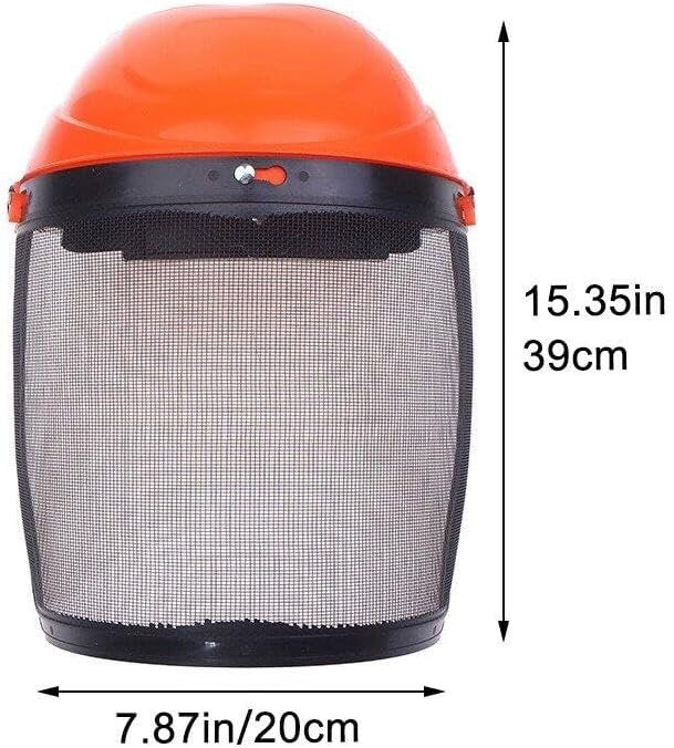 Industrial Forestry Safety Helmet Face Protection Equipment with Mesh Face Shield