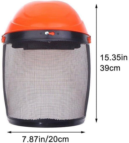 Industrial Forestry Safety Helmet Face Protection Equipment with Mesh Face Shield