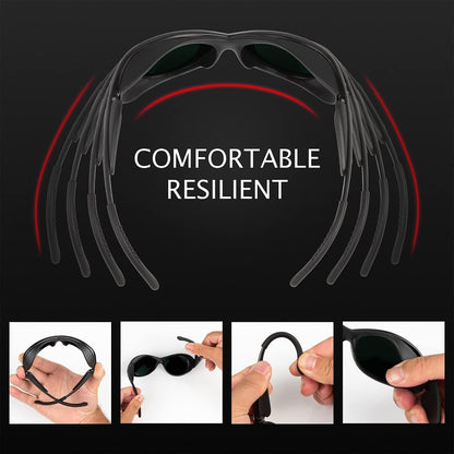 Dubofu Red Light Therapy Glasses, Tanning Glasses for Eye Protection, Medium