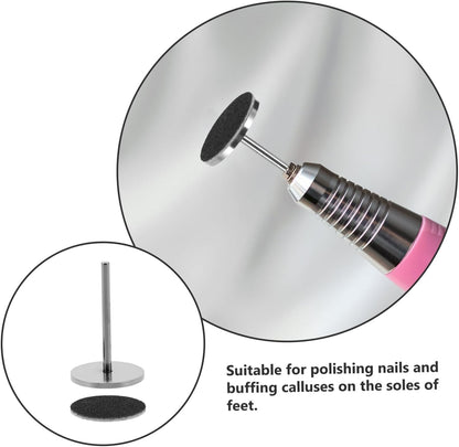 LOORGVEL Professional Pedicure Supplies: 60pcs Nail Sanding Discs Drills Foot Callus Remover Nail Care Set