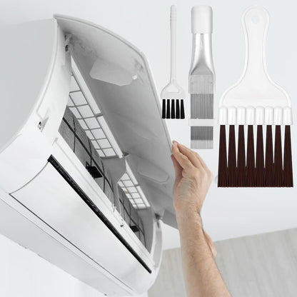 Cleaning Brush Set, Stainless Steel Coil Cleaner for Car, RV, Refrigerator, Duct, Vent, and Appliance Maintenance, Essential for Coil Repair and Efficiency