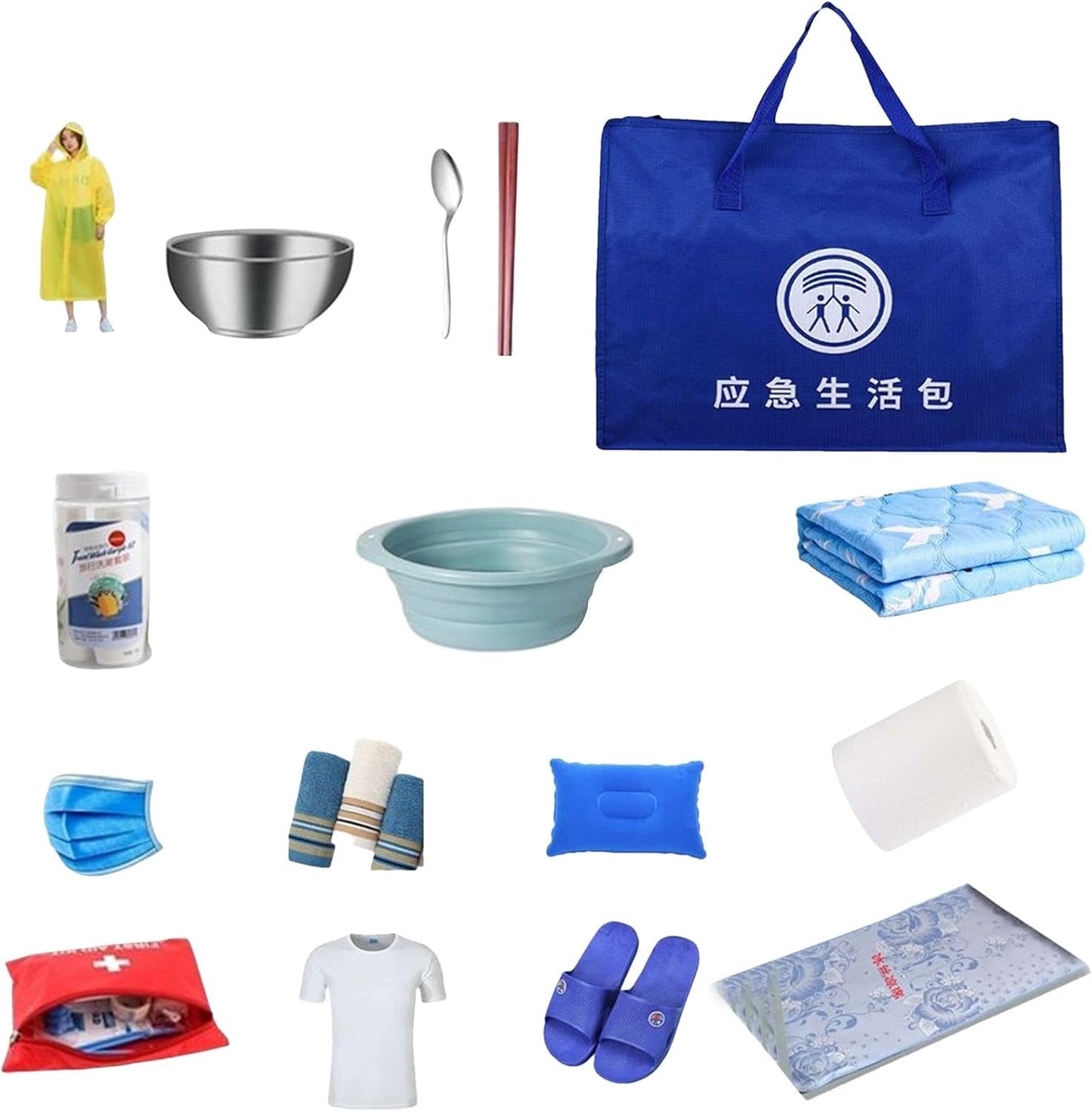Survival Tool Kit - Emergencies Survival Supplies - Outdoor Survival Gear Tool for Trip, Camping, Hiking, Outdoor Preparedness Equipment