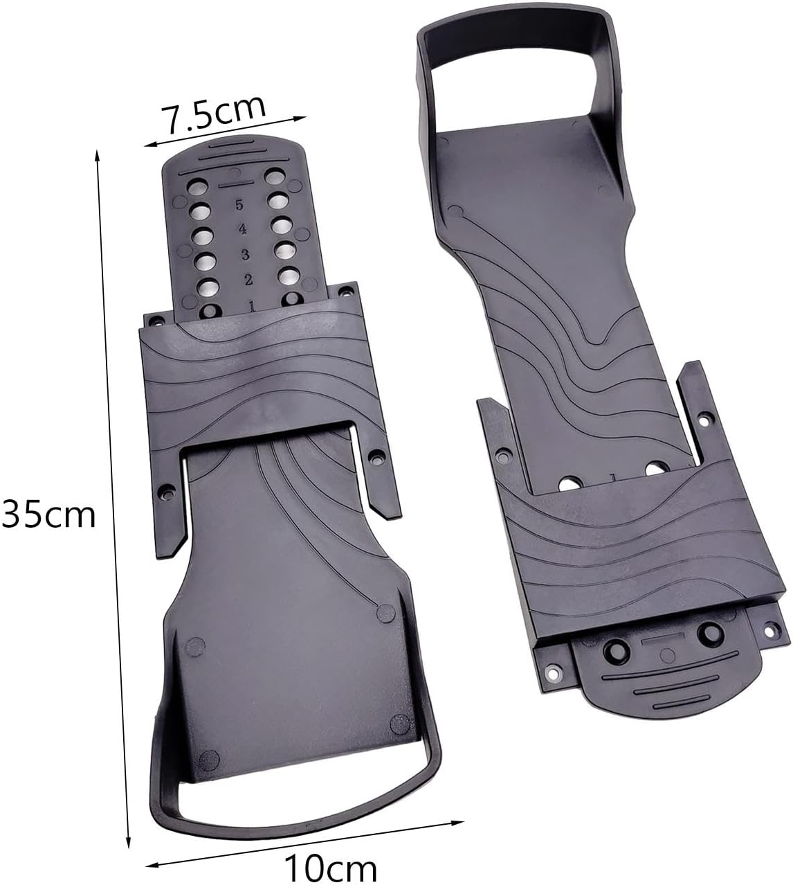 Perfeclan Rowing Machine Pedals Replacement Nonslip Fitness Equipment Foot Pedals for Home Gym