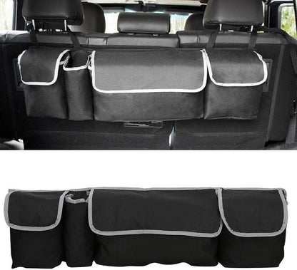 Car Trunk Organizer, Auto Hanging Back Seat Storage Backseat Hanging Organizer Foldable with Multiple Storage Bags for SUV,Truck,Van- Your Trunk Space