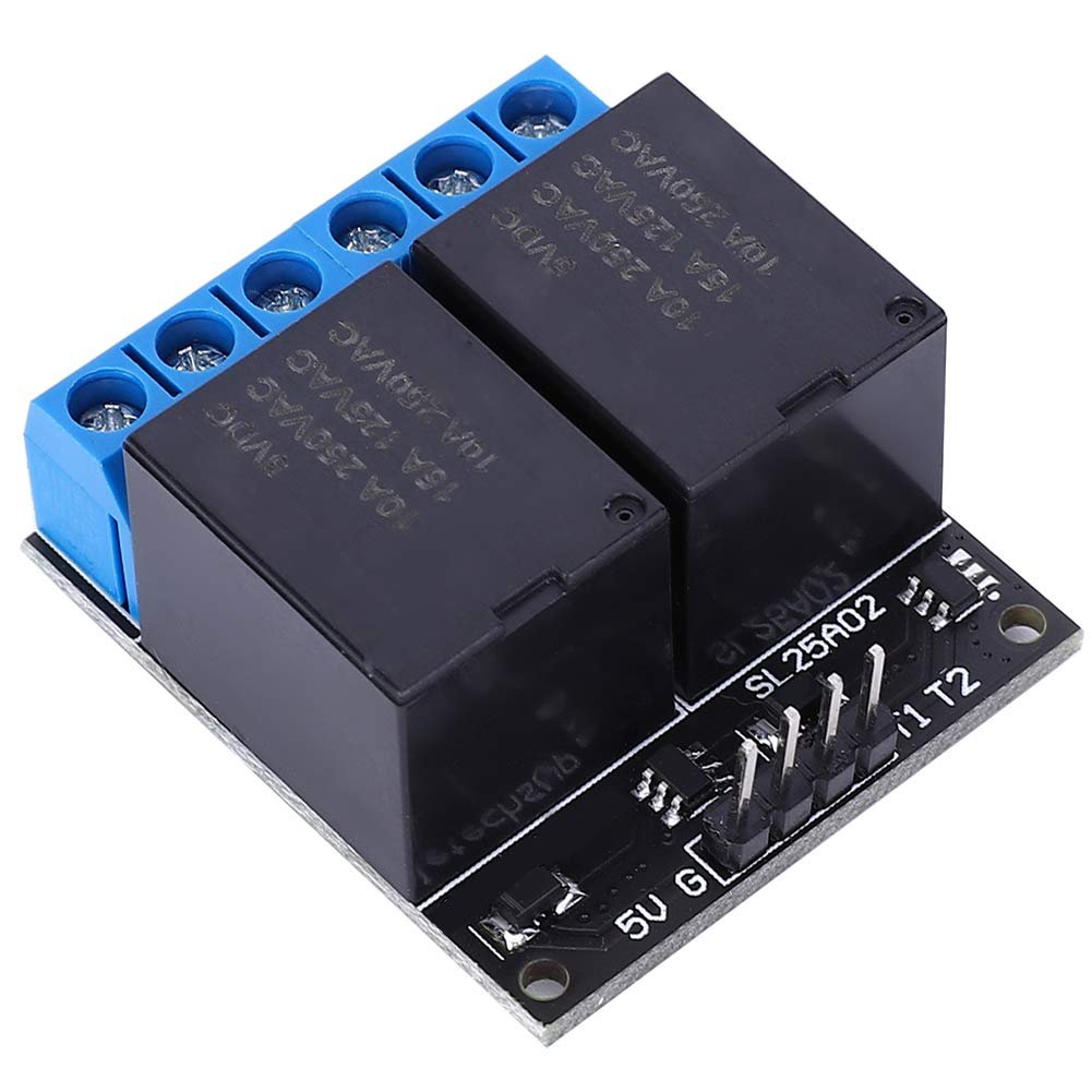 SL25A02 Two-Channel Bistable Self Locking Relay Module Low Level Control Switch for Home Automation