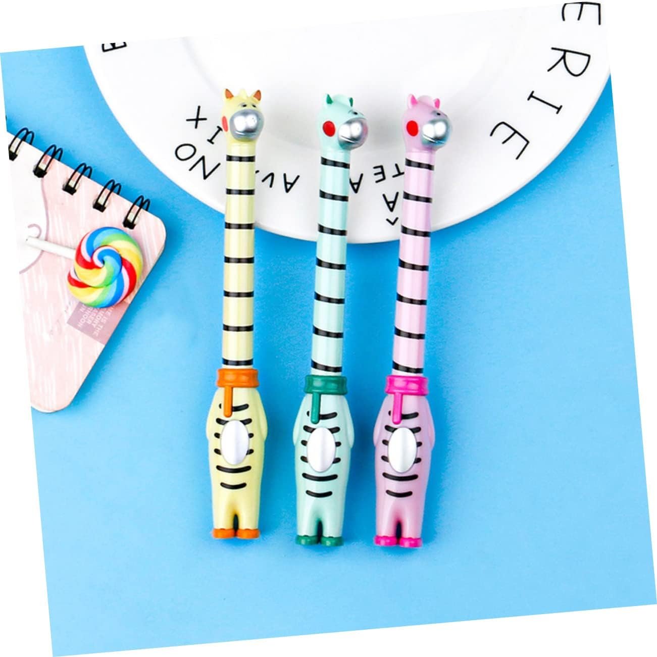 FUNOMOCYA 6 Pack Plastic Ballpoint Pen 0.5mm Smooth Writing Student and Office Essential and Ergonomic Design