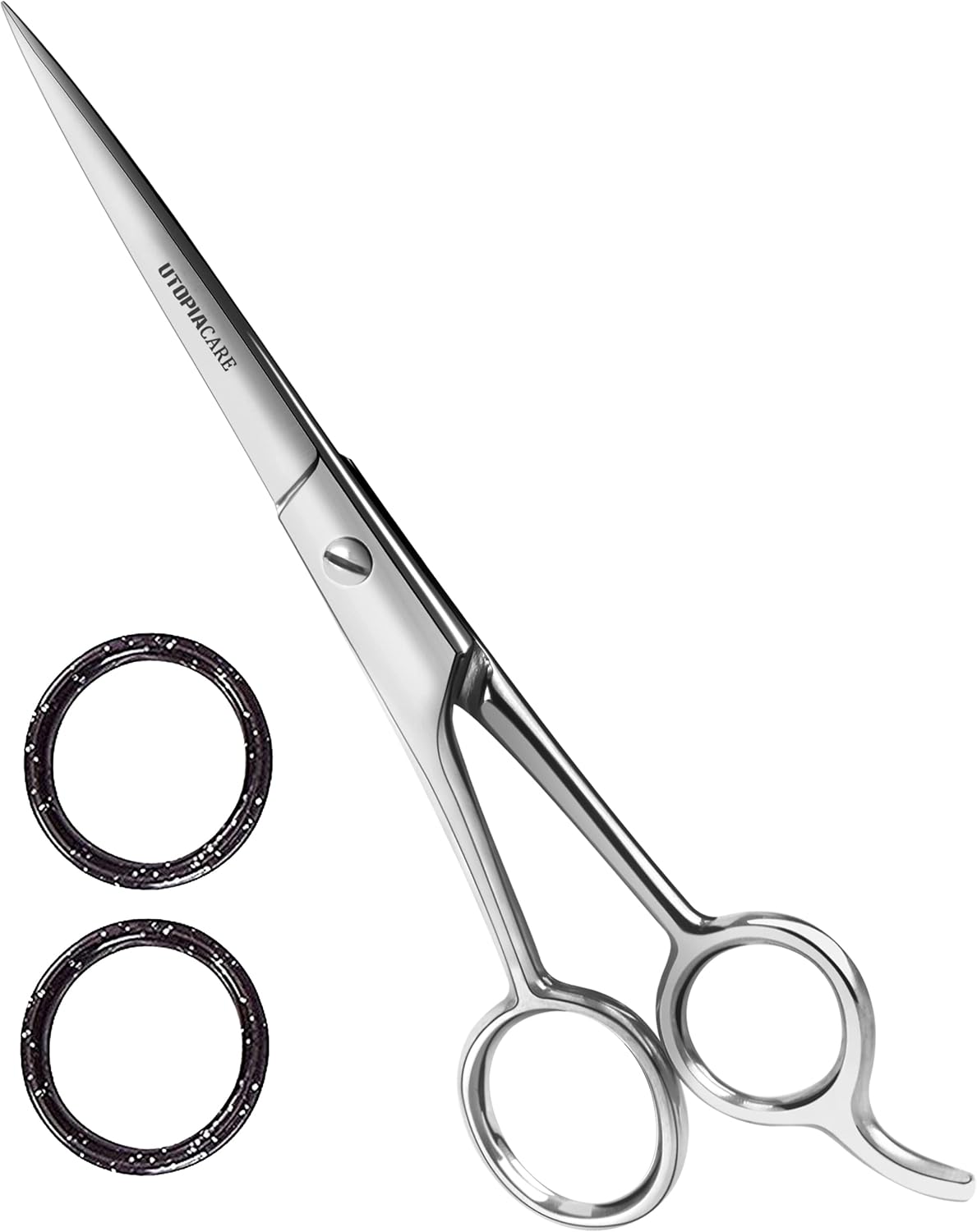 Utopia Care Hairdressing Scissors - 6.5" Sharp Stainless Steel Hair Cutting Scissors and Barber Salon Hair Scissors for Professional Hairdressers, Men, Women, Children and Adults (Silver)