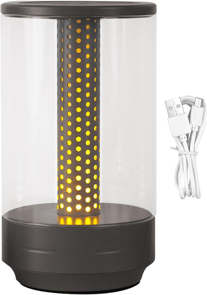 Touch Night Light, Rechargeable LED Desk Lamp, Candlelight Atmosphere, Portable Dimmable Smart Table Light, Warm Lighting for Bedroom, Nursery, Living Room, Dorm, Hospital