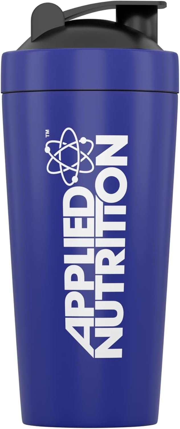 Applied Nutrition Bundle Metal Protein Shaker + 5 Samples Bundle - Sports Supplements Stainless Steel Shaker, Metal Shaker Bottle, Durable and Lightweight (750ml)