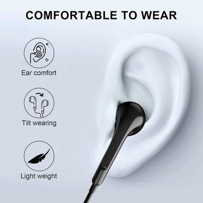 USB C Headphones for iPhone 16 15,Wired Earphones with Mic & Volume Control,Wired Headphones for Samsung S23 FE S22 S21 S20 A53 A54,HiFi Stereo Earbuds for iPad Pro Pixel 7/6/6a/5/4 OnePlus 9 8（black）