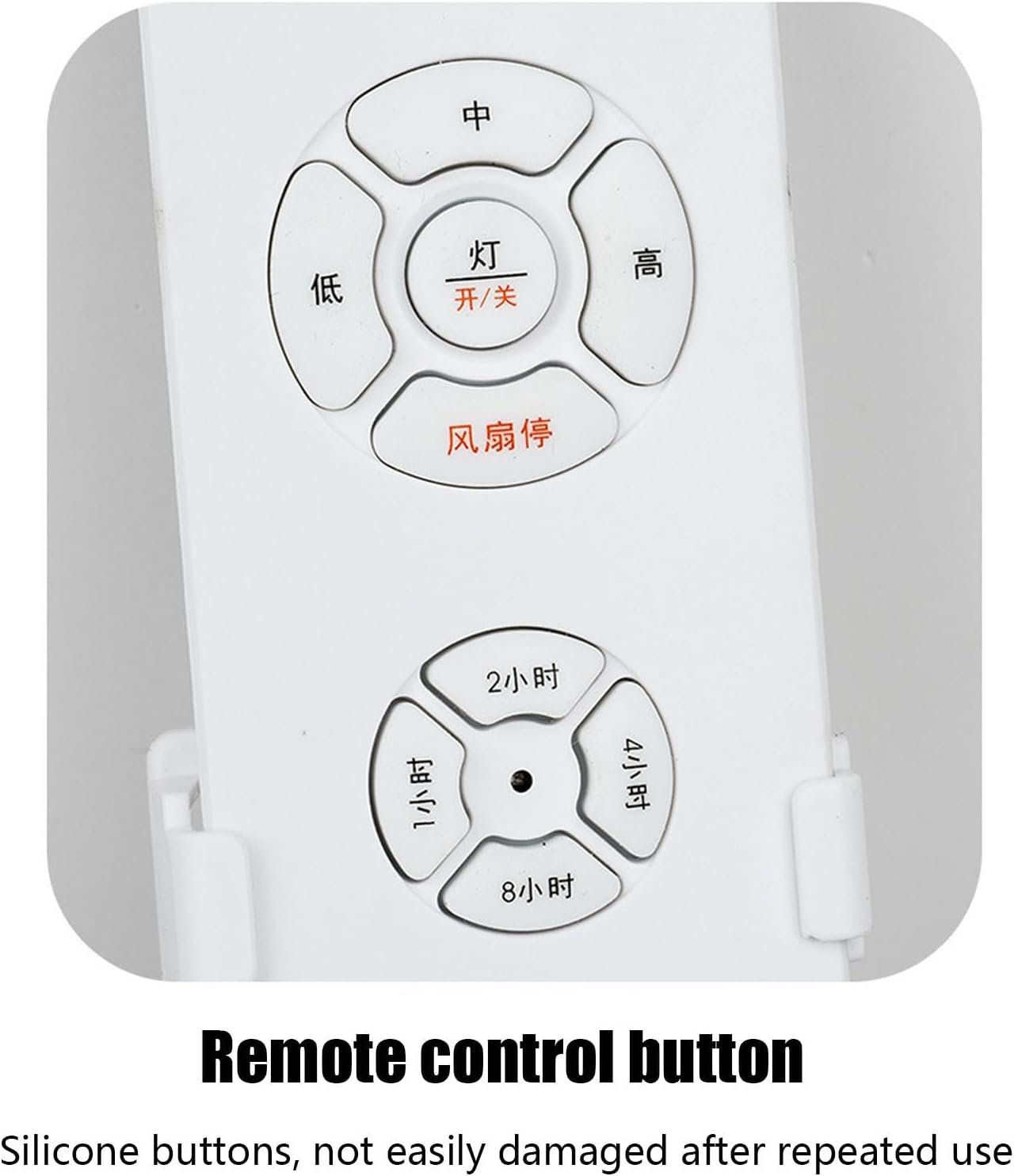 Ceiling Fan Remote Control, Small Size Remote Control and Receiver for Ceiling Fan and Lamp, Adjustable Wind Speed Transmitter, 3-Speed Fan Controller with Timer, Light Control for Home Use