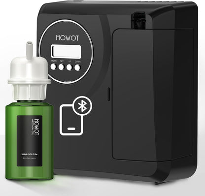Smart Waterless Scent Air Machine with Bluetooth Control, Hotel Collection Diffuser with 3000 sq.ft Coverage,200ML Essential Oil Diffuser for Home,Large Room, Office, Spa（ no oil included）