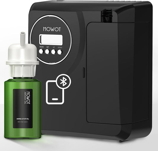 Smart Waterless Scent Air Machine with Bluetooth Control, Hotel Collection Diffuser with 3000 sq.ft Coverage,200ML Essential Oil Diffuser for Home,Large Room, Office, Spa（ no oil included）