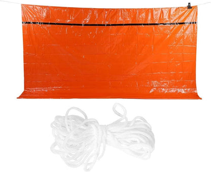 Emergency Survival Sleeping BagSleeping Bag Camping Travel Tent, FirstAid Orange Color ColdProof Tent, Portable Survival Gear Emergency Blanket, Camping Sleeping BagFirst Aid Kits