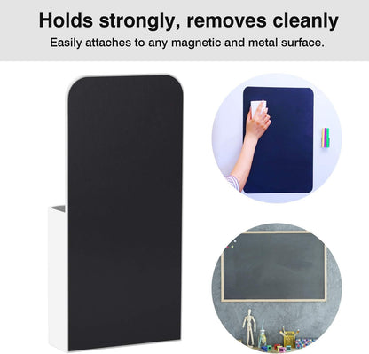 MoKo Magnetic Dry Erase Marker Holder, [4 Pack] Pen/Pencil/Magnets/Dry Erase Marker Storage Organizer for Home Refrigerator, Office Glass Whiteboard, Locker and Other Magnetic Surfaces - White