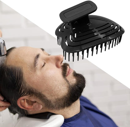 Shampoo Brush Hair Massager - Men Hair Scrubber Washing Brush | Ergonomic Handle Design Gentle Comb, Grooming Cleansing Tool For Father, Husband, Boyfriend