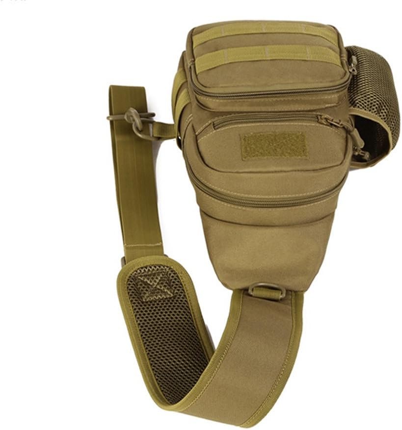 Sling Bag Backpack Crossbody Shoulder Chest Pack for Men Women Travel Outdoor Business Laptop Cycling Hunting Hiking Camping Rucksack Daypack Day Pack Pouch Khaki