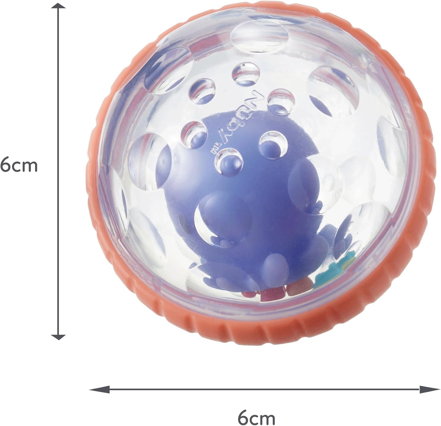 Nuby Floating Bubbly Buds Baby Bath Toy - Sensory Play | Easy to Hold | Easy Clean