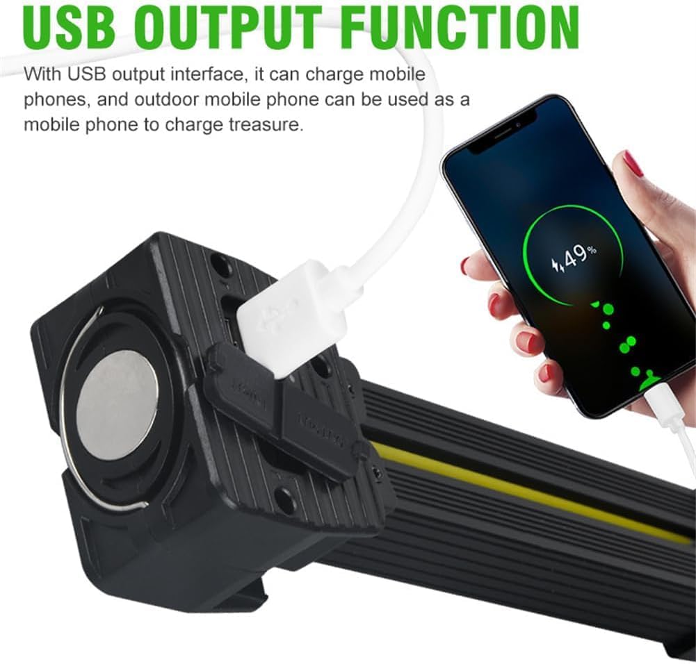 Gym Lamp for Posing, Portable Gym Lamp for Posing, Handheld USB Rechargeable Worklight, 7th Gear Dimming, Magnetic Work Light with 180 Degree Folding (1PC)