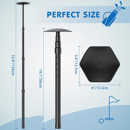 Rhino Valley Golf Travel Bag Rod - Aluminum Alloy Anti-Impact Support Cover, Protector Accessory, Adjustable Clubs Protection System Pole