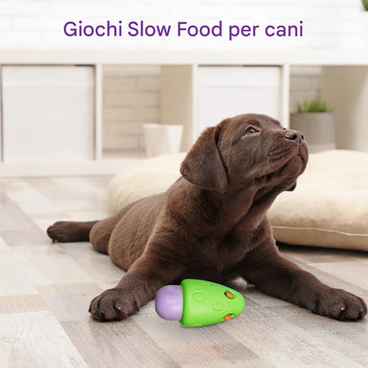 Automatic Interactive Dog Toy, Smart Refillable Chew Game, 2.56x4.88 Inches, Mental Stimulation Toy for Boredom Relief, Training, Fun Play, Eating Slow Feeder, Pet Entertainment