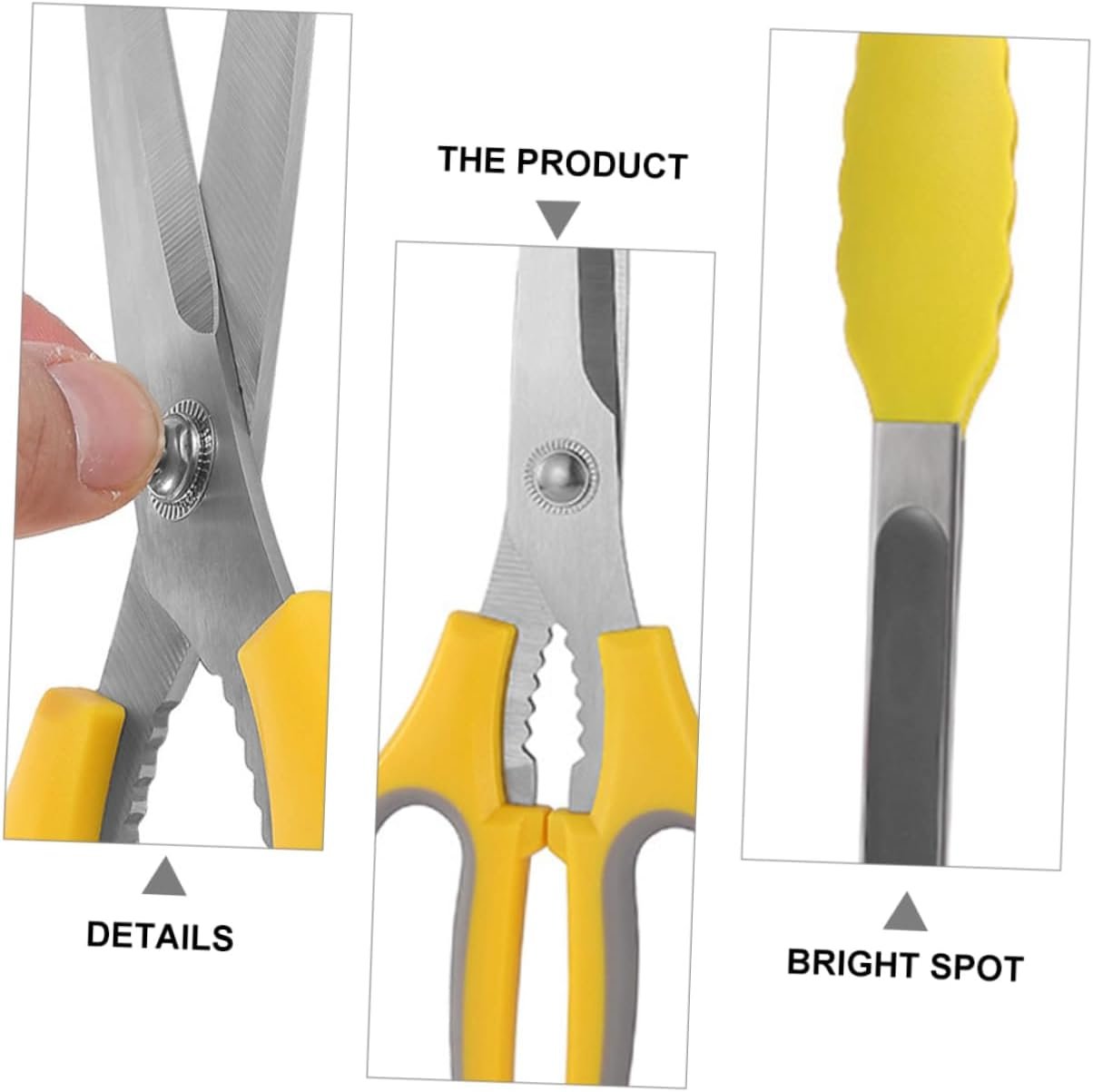 CATIEBYE 1 Set Food Scissor Clip Kitchen Scissors for Bbq Meat Vegetable Cutting Premium Versatile Cooking Tool for Grilling Meal Prep