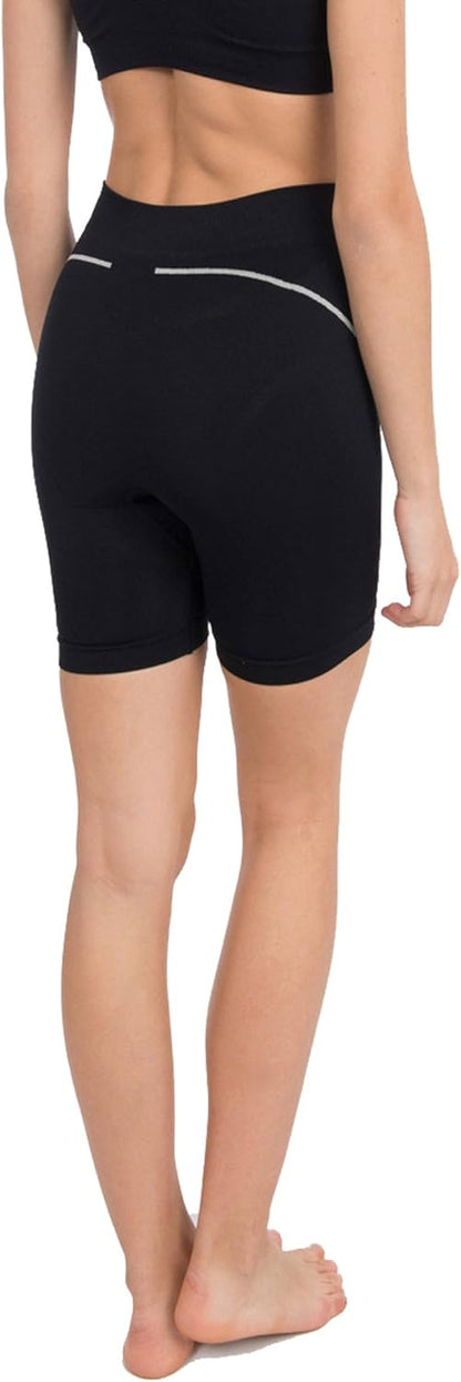 anaissa Women's Malla Pirata Corta Con Tecnología Biotech. Shapewear Leggings