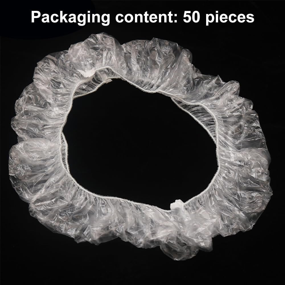 50 Pieces Disposable Car Steering Wheel Cover, Plastic Car Steering Wheel Cover, Waterproof Dustproof Universal Car Steering Wheel Cover, Elastic Disposable Steering Wheel Cover, Interior Accessories