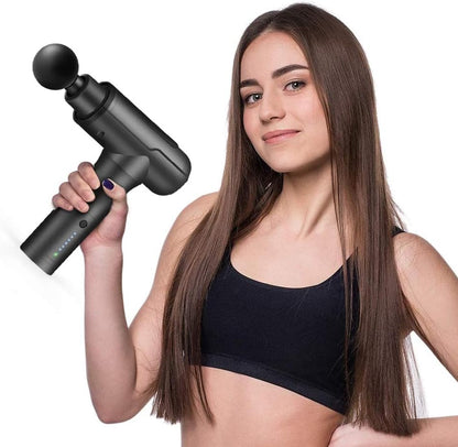 Deep Tissue Massage Gun, Electric Muscle Massager, Handheld Massager for Muscle Deep Relaxation (Black)