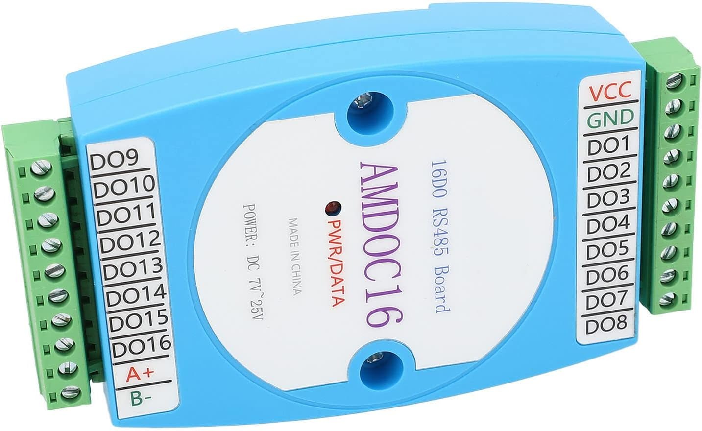 Respicefinem 16 Channel Digital Output Module with RS485 Communication and Isolation Signal Control Board Ideal for PLC Output Expansion Home Automation Safe Monitoring