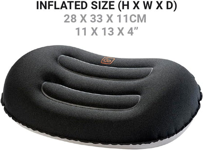 Go Travel Compact Universal Inflatable Pillow, Black