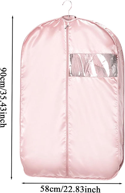 Garment Bag, Long Dress Storage Pack, Dustproof Protective Organizer, Space-Saving Solution For House Moving, Airplane Packing, Laundry, And Closet Storage