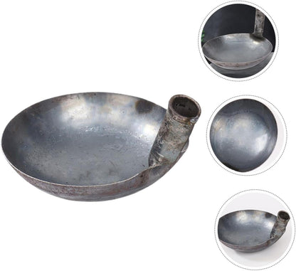 Milisten Garden Iron Water Ladle Scoop Ergonomic Long Handle Capacity Practical Tool for Watering Feeding and Material Handling Kitchen and Garden Use Easy to Clean