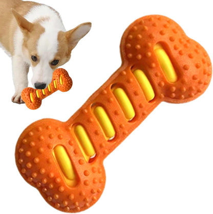 Generico Puppy Chew Toys for Teething, Bone Shape Dog Squeaky Toys, Interactive Pet Supplies for Indoor Play, Crate Training, Teething Relief, Cleaning, Safe & Durable Pet Chew Toys