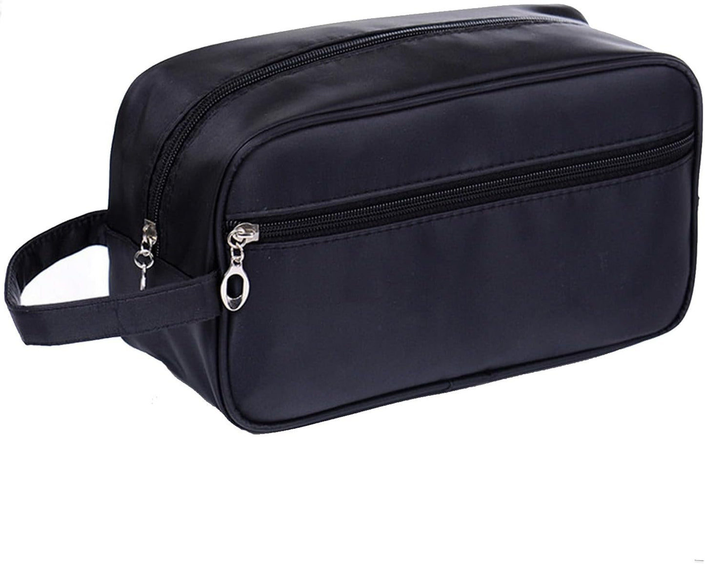 Toiletry Bag for Men, Veyarien Portable Travel Wash Bags, Water-Resistant Shaving Bag Gym Shower Bathroom Bag Dopp Kit Make Up Bag Toiletries Accessories Organizer (Black)