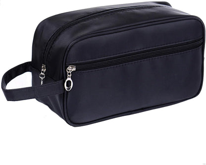 Toiletry Bag for Men, Veyarien Portable Travel Wash Bags, Water-Resistant Shaving Bag Gym Shower Bathroom Bag Dopp Kit Make Up Bag Toiletries Accessories Organizer (Black)