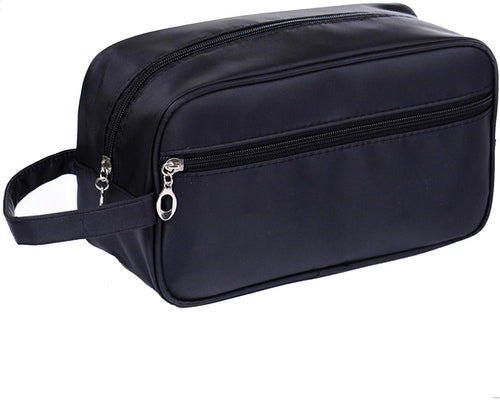 Toiletry Bag for Men, Veyarien Portable Travel Wash Bags, Water-Resistant Shaving Bag Gym Shower Bathroom Bag Dopp Kit Make Up Bag Toiletries Accessories Organizer (Black)