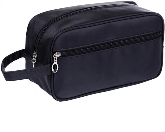 Toiletry Bag for Men, Veyarien Portable Travel Wash Bags, Water-Resistant Shaving Bag Gym Shower Bathroom Bag Dopp Kit Make Up Bag Toiletries Accessories Organizer (Black)