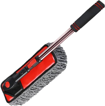 360° Rotating Car Washing Brush, Windshield Cleaner Duster Mop with Extendable Handle, Snow Remover And Window Detailing Tool for Auto, Truck, RV, Glass Cleaning, Car Exterior Wash