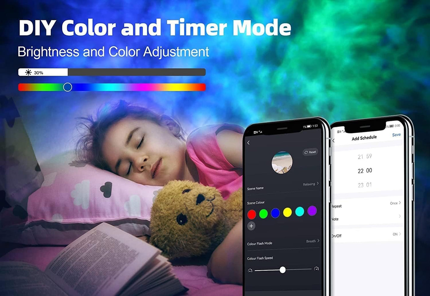 Anyuainiya Star Projector Galaxy Light for Bedroom, Smart APP & Voice Control Nebula Projector, Perfect Christmas Hoom Decor Compatible with Alexa & Google Home, Rotatable and Adjustable Cloud Stars