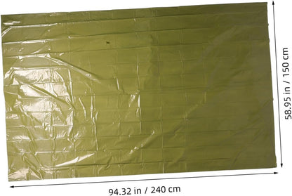 Kisangel Portable Emergency Shelter Tent Camping Accessory Thermal Blanket Cold Weather Protection Insulated Lightweight