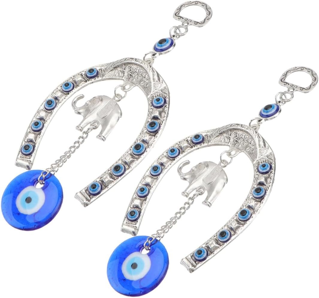 MAGICLULU 2 Set Ornamento Sospeso Da Elefante Occhio Decorazioni Per La Casa Della Statua Dell'elefante Decorazione Di Elefanti Per Interni Arredamento Elefante Per La Casa Resina 2 Pezzi*2