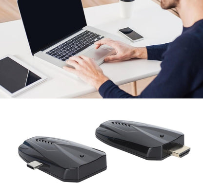 HDMI Display Adapter, 1080P Mobile Screen Mirroring Receiver Dongle with USB Cable, HDMI Transmitter and Receiver Kit