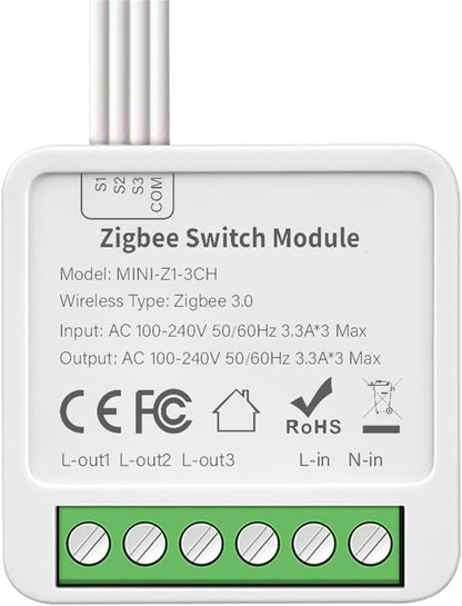 TransFor Form Your Home Lighting For Tuya Miniature For Smart Switch Module Fornisce accesso remoto tramite app e integrazione con assistenti vocali popolari (interruttori bidirezionali)