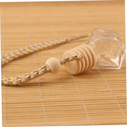 15pcs Glass Car Diffuser Bottles Refillable Empty Aromatherapy Air Containers for Essential Oils Elegant Decor for Home and Vehicle