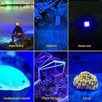 YZYOE Red Flashlight Rechargeable，Green Light Flashlight，Blue Light flashlights，Blood Lights for Observation, 4 in 1 White Lights and Red lamp and Blue Lamp and Green Lamps ，4 Modes.